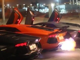 Φωτογραφία για Τρεις Lamborghini Aventador δίνουν μια μοναδική... μουσική παράσταση [video]