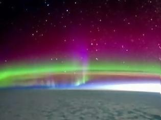 Φωτογραφία για Συγκλονιστικές εικόνες: Το Βόρειο Σέλας από το Διεθνή Διαστημικό Σταθμό...[video]