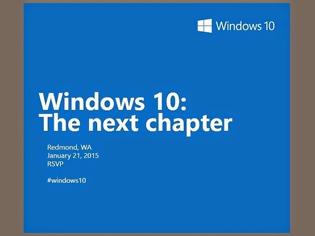 Φωτογραφία για Περισσότερες πληροφορίες για τα Windows 10 στις 21 Ιανουαρίου