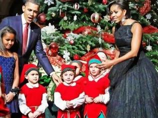 Φωτογραφία για Το... άγχος του Ομπάμα για τα Χριστούγεννα