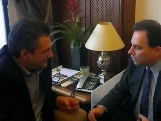 Φωτογραφία για Συνάντηση του περιφερειάρχη κ .Μακεδονίας Απ. Τζιτζικώστα με τον υφυπουργό παιδείας Γ. Γεωργαντά