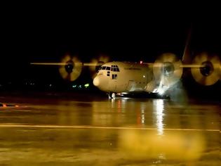 Φωτογραφία για Ολοκλήρωση δεύτερης επιχείρησης αερομεταφοράς επιβαινόντων στο NORMAN ATLANTIC με C-130 της Π.Α.