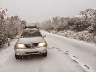 Φωτογραφία για Πυκνή χιονόπτωση σε Ροδόπη και Έβρο – Το “έστρωσε” για τα καλά στην Εγνατία! [video]
