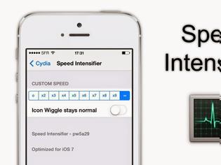 Φωτογραφία για Speed Intensifier: Cydia tweak free update v8.3-2