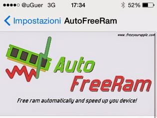 Φωτογραφία για AutoFreeRam: Cydia tweak new v1.4-1 ($1.49)....ελευθερώστε αυτόματα την RAM