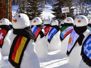 Φωτογραφία για 193 χιονάνθρωποι διαμαρτυρίας στο Νταβός