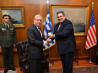 Φωτογραφία για Συναντήσεις ΥΕΘΑ Πάνου Καμμένου με τον Πρέσβη των Η.Π.Α στην Ελλάδα κ. Ντέιβιντ Πιρς και τον Πρέσβη της Ρωσίας στην Ελλάδα κ. Αντρέι Μάσλοφ