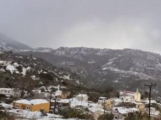 Φωτογραφία για Παγώνει η… Κρήτη – Χωρίς ρεύμα τα Σφακιά, κλειστοί δρόμοι και σχολεία