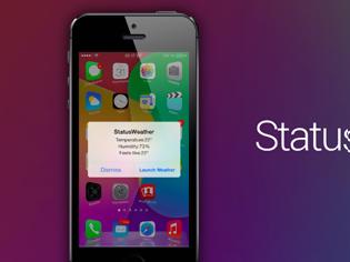 Φωτογραφία για StatusbarWeather8: Cydia tweak new free