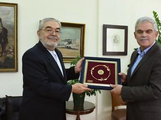 Φωτογραφία για Συνάντηση του ΥΦΕΘΑ Νίκου Τόσκα με τον Πρέσβη του Ιράν Behnam Behrouz
