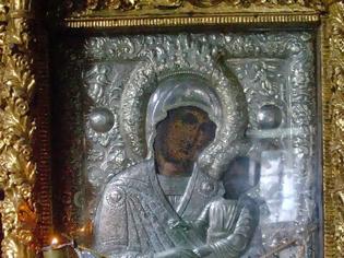 Φωτογραφία για 6162 - Στο Ηράκλειο της Κρήτης η θαυματουργή εικόνα «Φοβερά Προστασία» από την Ιερά Μονή Κουτλουμουσίου του Αγίου Ορους
