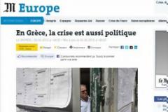 Le Monde: «Στην Ελλάδα η κρίση είναι πολιτική»