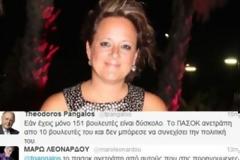 ΜΑΡΩ ΛΕΟΝΑΡΔΟΥ: Τον έβαλε στη θέση του τον Πάγκαλο