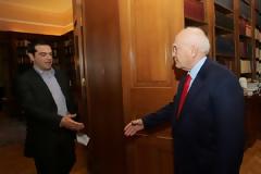 O Τσίπρας στο Προεδρικό Μέγαρο