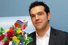Τα λουλούδια στον Τσίπρα από μένα