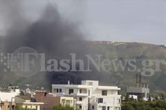 Πυρκαγιά σε μάντρα με παλιοσίδερα