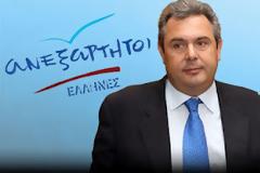 Καμμένος: Υπέρ της κυβέρνησης εθνικού σκοπού