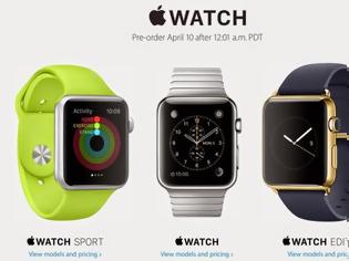 Φωτογραφία για Οι προ παραγγελίες του Apple Watch θα ξεκινήσουν στις 10 Απριλίου και ώρα 12:01