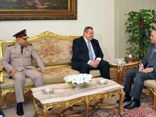 Φωτογραφία για Συνομιλίες ΥΕΘΑ Πάνου Καμμένου με τον Πρόεδρο της Αιγύπτου Abdel Fattah Al Sisi