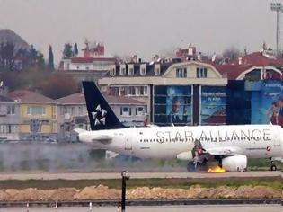 Φωτογραφία για Θρίλερ στον αέρα με Airbus A320 της Turkish Airlines που έπιασε φωτιά