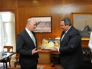 Φωτογραφία για Συνάντηση ΥΕΘΑ Πάνου Καμμένου με τον Πρέσβη της Τουρκίας στη Ελλάδα