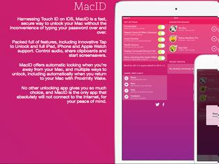Φωτογραφία για MacID for iOS and Apple Watch: AppStore  3,99 €