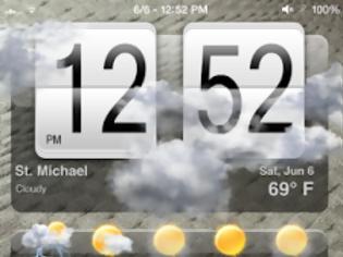 Φωτογραφία για HTC Animated Weather - iPhone 6: Cydia widget new free