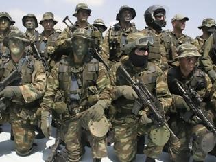 Φωτογραφία για ΠΡΟΚΛΗΣΗ: Αλβανοί φαντάροι στον Ελληνικό Στρατό σχηματίζουν τον αλβανικό αετό [photo]
