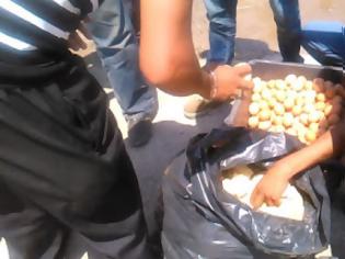Φωτογραφία για Ουρές μεταναστών για ένα κομμάτι ψωμί στη Λέσβο [video]