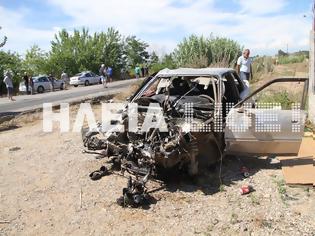 Φωτογραφία για Πατρών - Πύργου: Ένας νεκρός σε σύγκρουση νταλίκας με Ι.Χ. - Tρεις οι τραυματίες - Δείτε φωτο