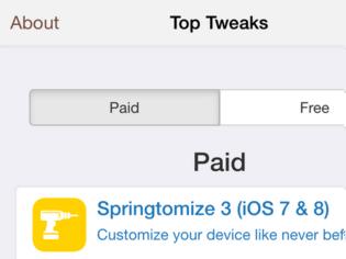 Φωτογραφία για Indulge : cydia tweak beta new free ....δείτε τα δημοφιλέστερα tweaks