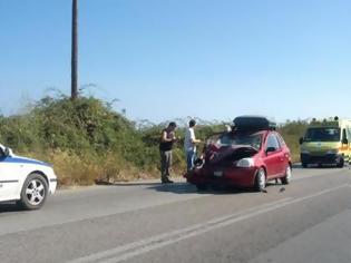 Φωτογραφία για Πατρών - Πύργου: Τροχαίο με δυο τραυματίες στο ύψος του Αλισσού