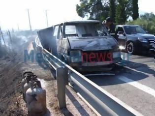 Φωτογραφία για ΠΥΡΚΑΓΙΑ στο Κορωπί από διερχόμενο όχημα [photos]