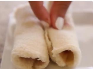 Φωτογραφία για ΔΕΙΤΕ τι τέλειο μπορείτε να φτιάξετε με ψωμάκια του τοστ... [video]