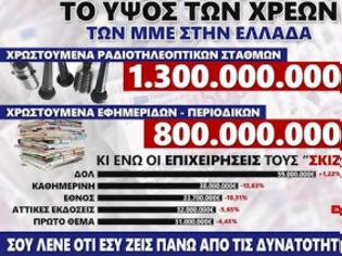 Φωτογραφία για Όχι δεν είναι ψέμα - Δείτε αναλυτικά τα αστρονομικά χρέη των Ελληνικών καναλιών και θα φρίξετε... [photos]