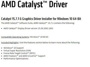 Φωτογραφία για AMD Catalyst 15.7.1 Driver για τα Windows 10