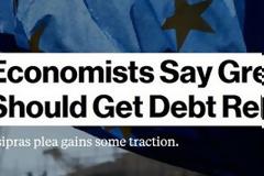 Bloomberg: 9 στους 10 οικονομολόγοι τάσσονται υπερ της ελάφρυνσης του ελληνικού χρέους