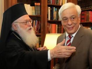 Φωτογραφία για Συναντήθηκαν ο Πρόεδρος της Δημοκρατίας και ο Αρχιεπίσκοπος Αναστάσιος