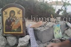 ΣΟΚ: Γκρέμισαν τα ξημερώματα τον Άγιο Αθανάσιο στη Χειμάρρα (ΦΩΤΟ)