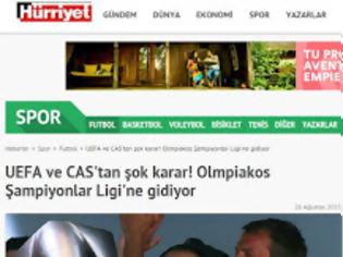 Φωτογραφία για Δυσαρέκεια των Τούρκων για ΟΥΕΦΑ και Ολυμπιακό