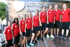 ΓΙΑ ΙΑΤΡΙΚΑ ΤΕΣΤ Η ΓΥΝΑΙΚΕΙΑ ΟΜΑΔΑ ΜΠΑΣΚΕΤ ΤΟΥ ΘΡΥΛΟΥ