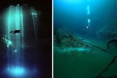 Βούτηξε στα 30 μέτρα μιας υποθαλάσσιας σπηλιάς, αλλά αυτό που ανακάλυψε…[photos]