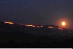 Νύχτα τρόμου και αγωνιάς: Στις φλεγόμενες περιοχές της Μυτιλήνης - Ανεξέλεγκτη η φωτιά μέσα σε χαράδρες [photo+video]