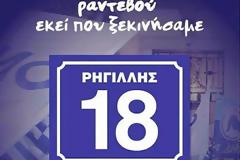 ΣΤΗ ΡΗΓΙΛΛΗΣ Η ΠΡΟΕΚΛΟΓΙΚΗ ΣΥΓΚΕΝΤΡΩΣΗ ΤΗΣ Ν.Δ. ΣΗΜΕΡΑ ΣΤΙΣ 19:00