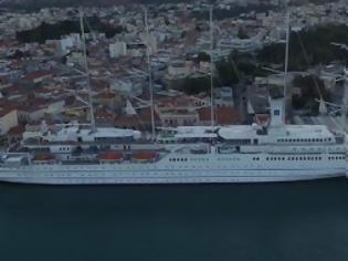 Φωτογραφία για Το μεγαλύτερο ιστιοφόρο κρουαζιερόπλοιο στον κόσμο είναι στο Αιγαίο!