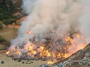 Φωτογραφία για Πάτρα: Φωτιά στον ΧΥΤΑ στην Ξερόλακκα - 'Αναψαν ξαφνικά τα σκουπίδια