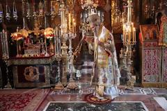 Λαμπρός εορτασμός της Αγίας Ζώνης στη Μονή Βατοπαιδίου [photos]