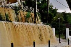 Εικόνες Αποκάλυψης στην Κεφαλονιά από τη σφοδρή νεροποντή