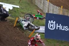 ΣΟΚ: Φοβερό ατύχημα σε αγώνα μότο-κρος [video]