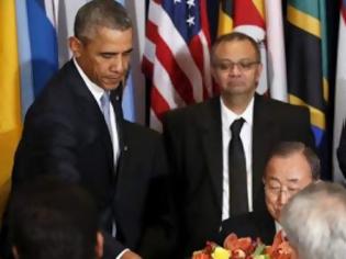 Φωτογραφία για Το βλέμμα που σκοτώνει: Οταν ο Πούτιν συνάντησε τον Ομπάμα στον ΟΗΕ